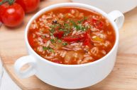Tomatensuppe mit Reis