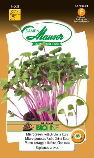 BIO-Microgreen Rettich China Rose