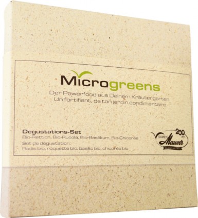 Microgreens Degustations-Set mit 4 Sorten